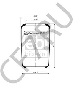 00196043 SAE-SMB Кожух пневматической рессоры в городе Королёв
