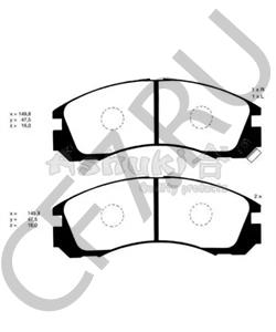 LP871 DELPHI Колодки передние MITSUBISHI AIRTREK, OUTLANDER II-III в городе Королёв