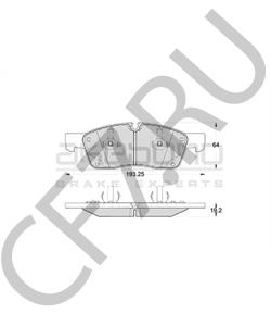 68052370AA JEEP Комплект тормозных колодок, дисковый тормоз в городе Королёв