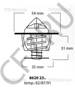 R F01-99-152 MAZDA Термостат, охлаждающая жидкость в городе Королёв