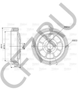 4340305 FSO Тормозной барабан в городе Королёв