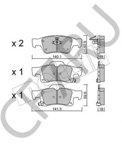 68052386AA JEEP Комплект тормозных колодок, дисковый тормоз в городе Королёв