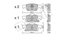 JEEP Комплект тормозных колодок, дисковый тормоз