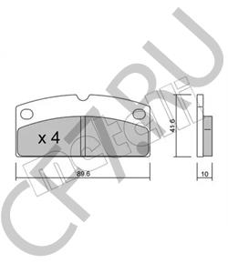 1002126 AIXAM Комплект тормозных колодок, дисковый тормоз в городе Королёв