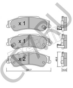 18043873 OLDSMOBILE Комплект тормозных колодок, дисковый тормоз в городе Королёв