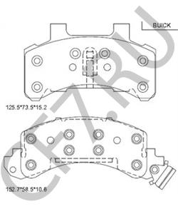 12321438 OLDSMOBILE Комплект тормозных колодок, дисковый тормоз в городе Королёв