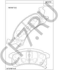 19152705 OLDSMOBILE Комплект тормозных колодок, дисковый тормоз в городе Королёв