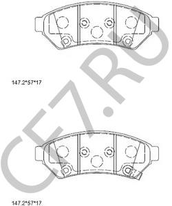 SP000218 AM GENERAL Комплект тормозных колодок, дисковый тормоз в городе Королёв