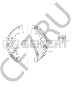 4843031010K0 SAMSUNG Комплект тормозных колодок в городе Королёв