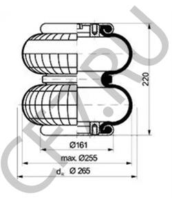 9463281601 MB AIR SPRING BELLOWS в городе Королёв