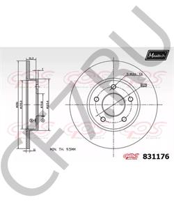 18017505 BRISTOL Тормозной диск в городе Королёв