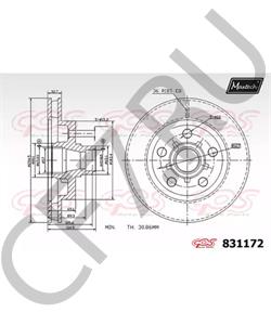 15649249 BUICK Тормозной диск в городе Королёв