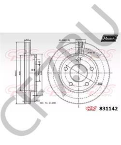 1642177 BRISTOL Тормозной диск в городе Королёв
