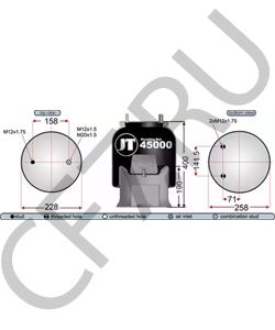 128140017 VIBERTI Кожух пневматической рессоры в городе Королёв