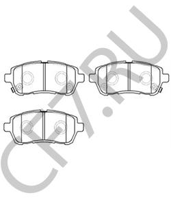 DG803328Z MAZDA (CHANGAN) Комплект тормозных колодок, дисковый тормоз в городе Королёв