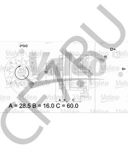 2101-3701005 PEKAR Генератор ВАЗ-2101 14В,42А ПЕКАР в городе Королёв