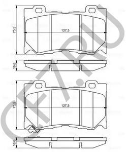 D1060-JL00E IME Комплект тормозных колодок, дисковый тормоз в городе Королёв