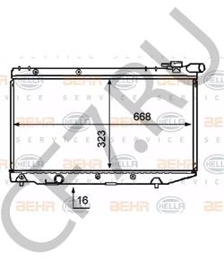 16400-16130 GEO Радиатор, охлаждение двигателя в городе Королёв