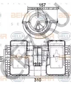 AZ 43 302 JOHN DEERE Вентилятор салона в городе Королёв