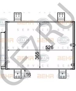 88450-B4020 DAIHATSU Конденсатор, кондиционер в городе Королёв