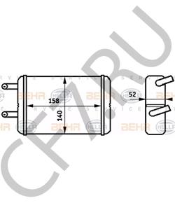 8710712340 BERLIET Теплообменник, отопление салона в городе Королёв