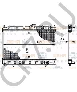 MB924254 Dar Радиатор основной для MITSUBISHI RVR / CHARIOT 91-97 в городе Королёв
