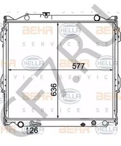 16400-75180 Dar Радиатор основной TOYOTA LAND CRUISER PRADO / SURF / 4RUNNER 95-02 бензин в городе Королёв