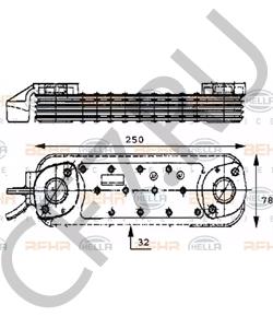 A366 180 38 65 EVOBUS масляный радиатор, двигательное масло в городе Королёв