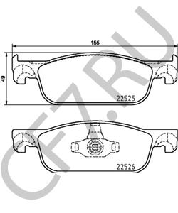 410605536R ВолгаАвтоПром Колодки переднего тормоза для а/м LADA X-RAY в городе Королёв