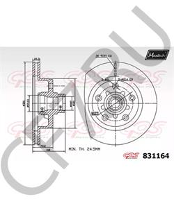 18016226 BRISTOL Тормозной диск в городе Королёв