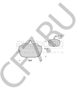 GBP111 WOLSELEY Комплект тормозных колодок, дисковый тормоз в городе Королёв