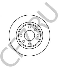 4541000 DONGFENG (DFM) Тормозной диск в городе Королёв