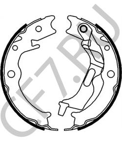 96496764 Автоваз Комплект колодок стояночного тормоза 760 в городе Королёв