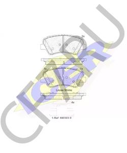 58101A7A01 MOBIS Koлoдки диcкoвыe в городе Королёв