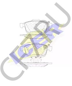 68281390AA RAM Комплект тормозных колодок, дисковый тормоз в городе Королёв