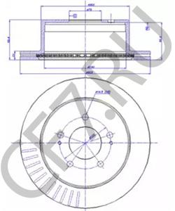 58350V2100 JAC Тормозной диск в городе Королёв