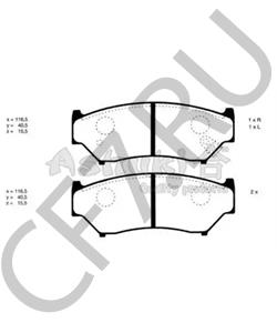 5520084A00 GEO Комплект тормозных колодок, дисковый тормоз в городе Королёв