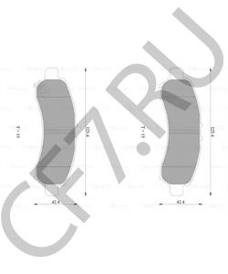 04465BZ150 PERODUA Комплект тормозных колодок, дисковый тормоз в городе Королёв