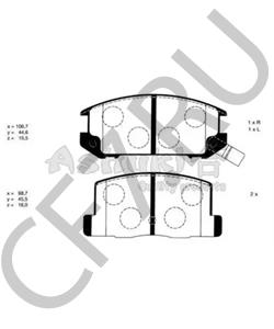572188J Jurid Тормозные колодки задние Toyota/Lexus в городе Королёв