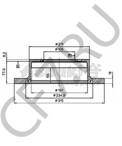 0986478713 BOSCH Диск тормозной | зад | в городе Королёв