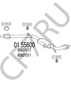 60815024 ALFAROME/FIAT/LANCI Предглушитель выхлопных газов в городе Королёв