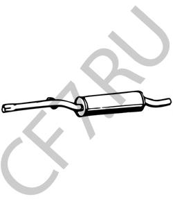 533253209D VW Предглушитель выхлопных газов в городе Королёв