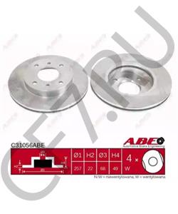 09.5449.14 BREMBO Диск тормозной Standard | перед | в городе Королёв