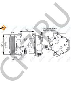 71722318 Alfa/Fiat/Lancia компрессор кондиционера 9825868180 в городе Королёв