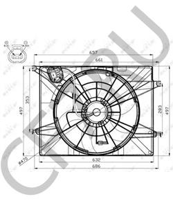 252313K460 HYUNDAI / KIA КРЫЛЬЧАТКА ВЕНТИЛЯТОРА РАДИАТОРА[ORG в городе Королёв