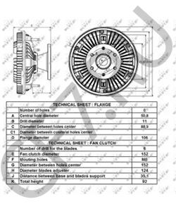 3389532M2 MASSEY FERGUSON Сцепление, вентилятор радиатора в городе Королёв