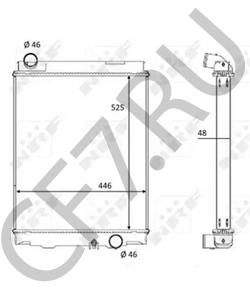 ME413765 FUSO Радиатор, охлаждение двигателя в городе Королёв