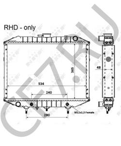 609459 CARBODIES Радиатор, охлаждение двигателя в городе Королёв