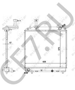 17700M68K20 MARUTI Радиатор, охлаждение двигателя в городе Королёв