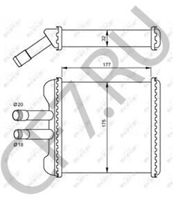 P96190674 ZAZ Теплообменник, отопление салона в городе Королёв